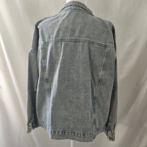 TALULAH Pearl Denim Jacket Sz MEDIUM relaxed fit - Picture 3 of 6